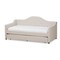 Baxton Studio Perry Modern Light Beige Daybed with Trundle 141-7929 - alternate 1